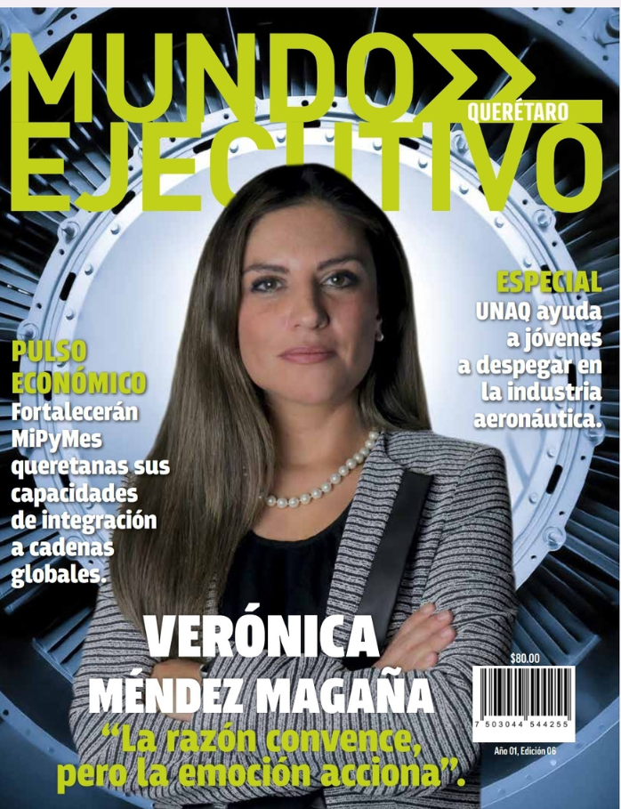 En portada: Verónica Méndez Magaña, primera mujer presidenta del Aeroclúster de Querétaro.